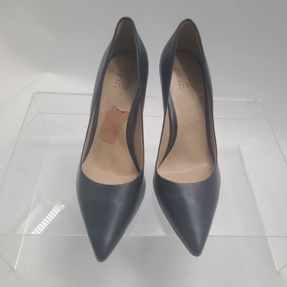 Naturalizer Anna Pump Leather Ink Navy Blue 10 M Comfortable